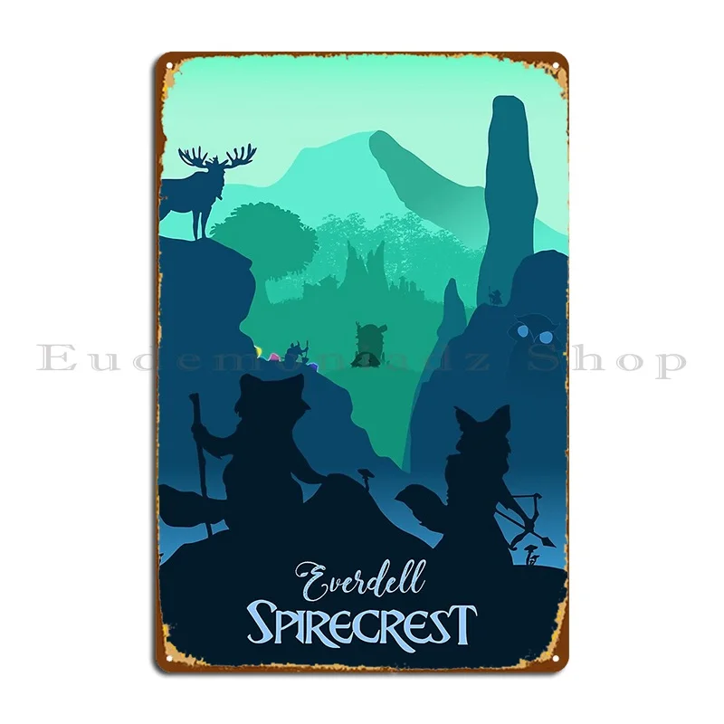 Everdell Spirecrest Giochi Da Tavolo Minimalista Viaggi Segni In Metallo Pub Iron Club Pub Murale Tin Sign Poster