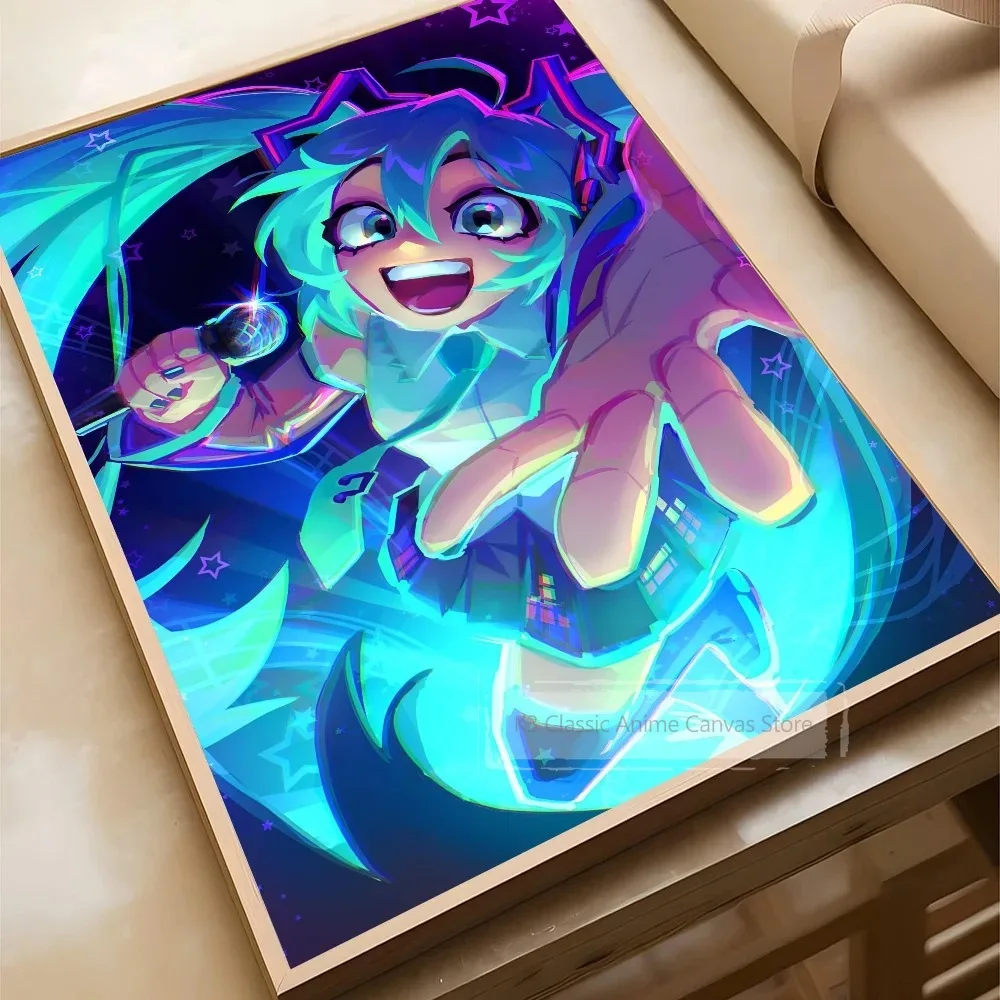 Virtual Idol Art Print Poster - Home and Cafe Decor
