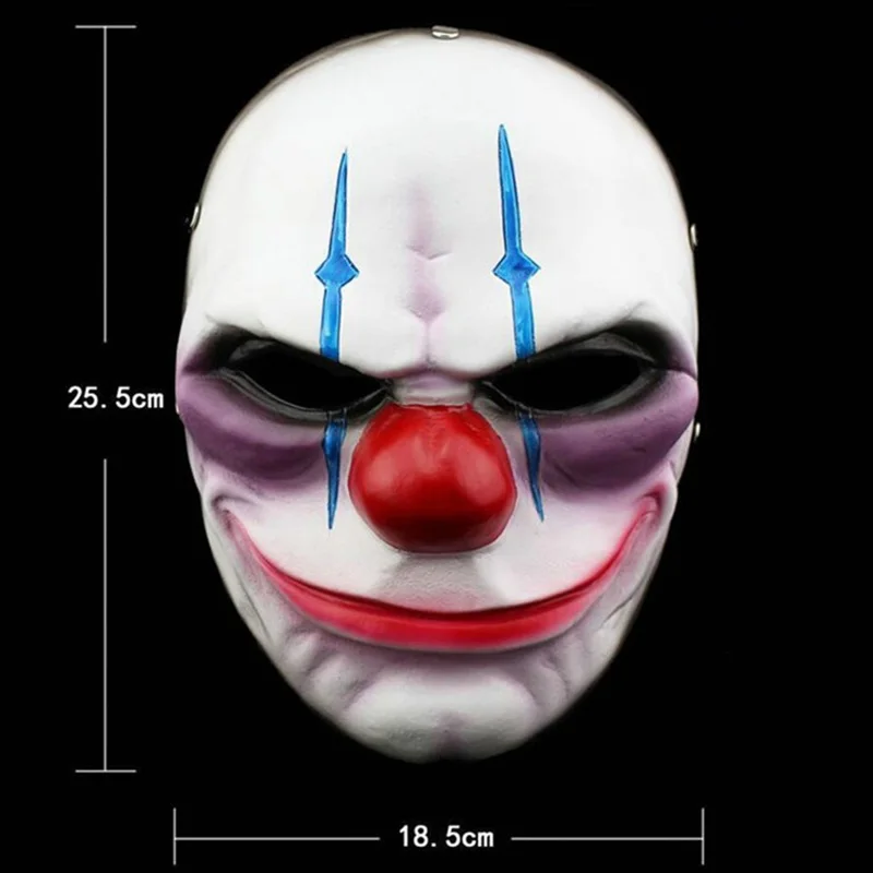 Payday 2 Resin Mask Heist Dallas/Wolf/Chains/Hoxton Cosplay Halloween Collection Horror Clown Masquerade Carnaval Costume Props 3d printed mask face mask 3d face masks masquerade mask halloween mask party masks horror mask