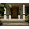 Fairmont Tall Plastic Planter - Large Outdoor Planter for Front Porch Crack Resistant All-Weather Use Classic Estate 6