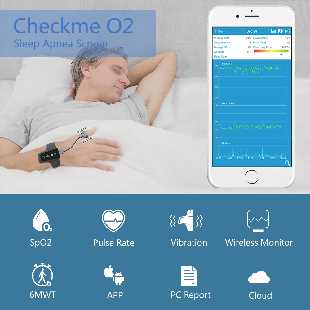 Bluetooth Wrist Oximeter for Sleep Monitoring