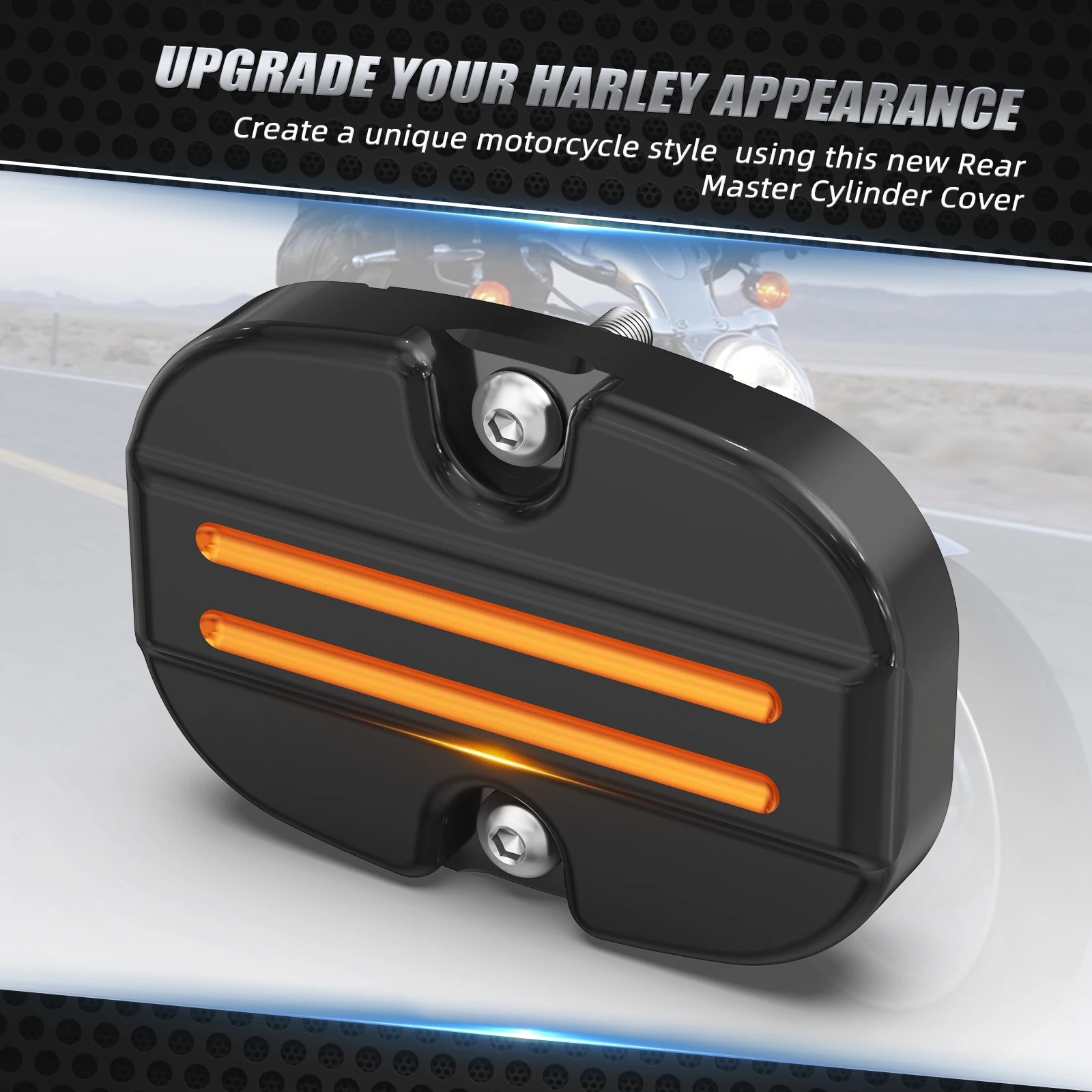 Für Harley Street Glide FLHX 2008–2023 Hauptbremszylinder-Abdeckung hinten Road King Special FLHRXS Road Glide FLTRX Special FLTRXS – Detail 4