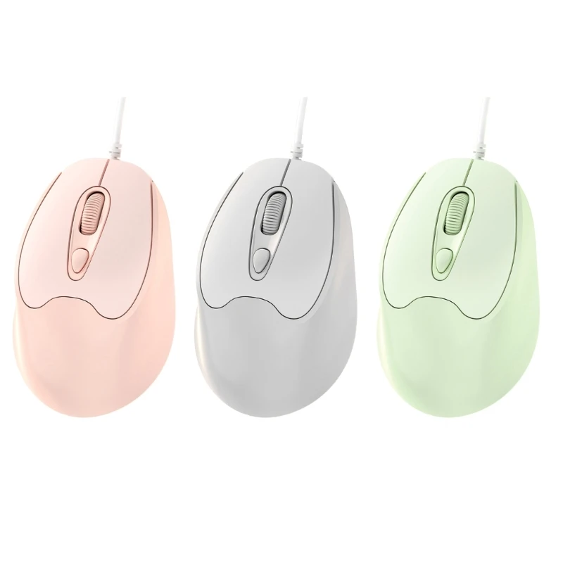 

USB Corded Mouses Lightweight Small Mouses for Kids Children 800-1200-1600DPI Optical Travel Mouses PC Desktop Notebook