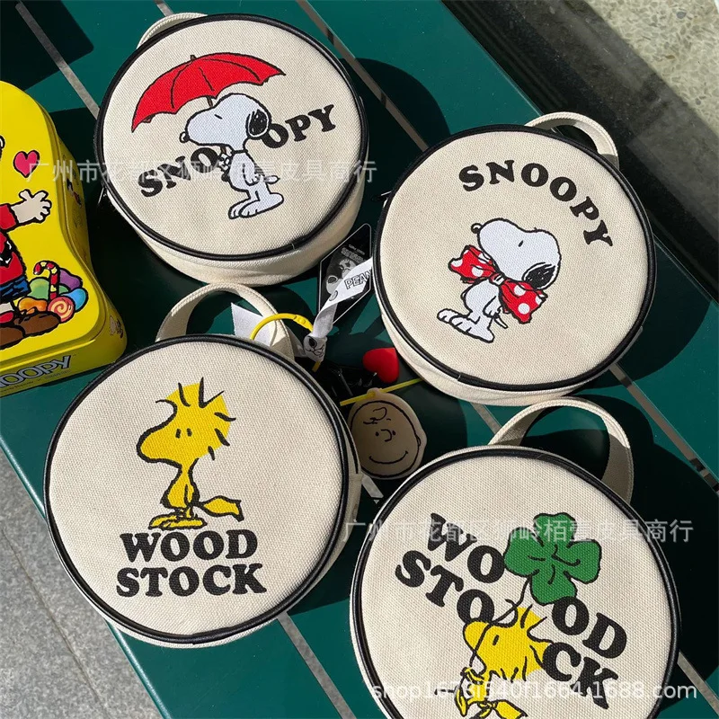 

Новая симпатичная сумка Kawaii Snoopy из аниме и мультфильма, Холщовая Сумка, Модная креативная сумка через плечо, сумка для хранения, сумка-тоут
