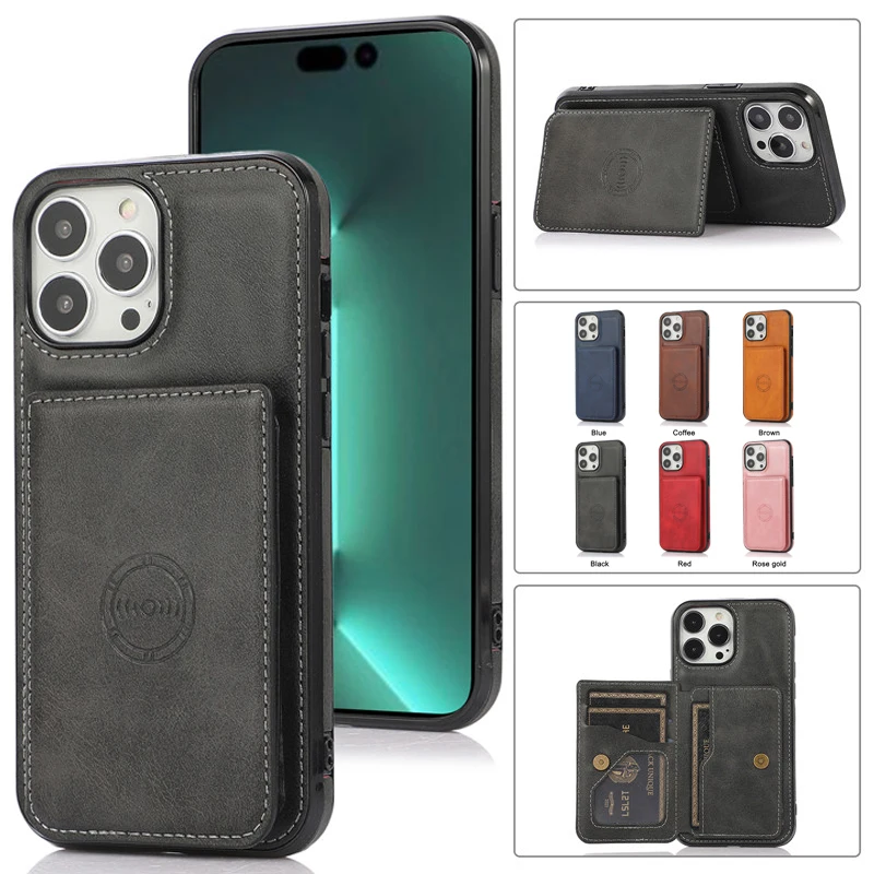 Iphone 13 Pro Max Case Leather Iphone 14 Pro Max Wallet Case