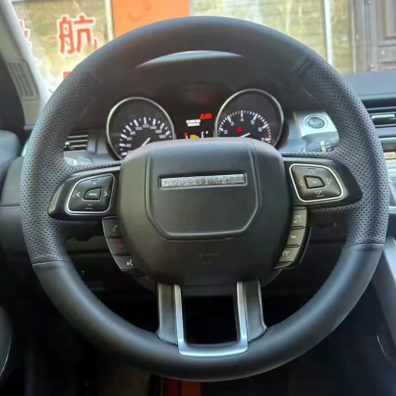 Auto-Lenkradbezug, handgenähtes Mikrofaser-Leder für Land Rover Range Rover Evoque Coupe Cabrio 2011–2019