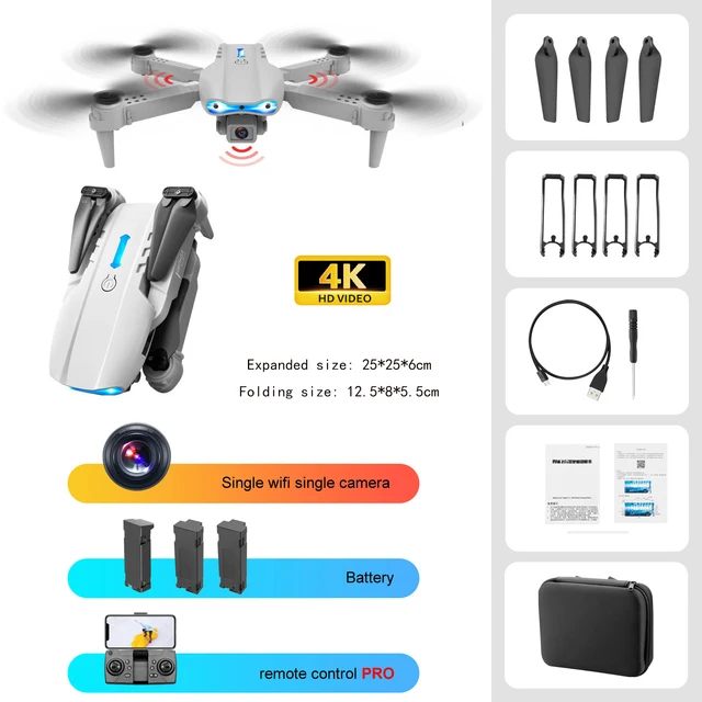 explorers 4ch remote control quadcopter KBDFA Mini Drone E99 K3 PRO 4K HD Camera WIFI FPV Obstacle Avoidance Foldable Profesional RC Dron Quadcopter Helicopter Boy Toys 6 ch remote control quadcopter RC Quadcopter