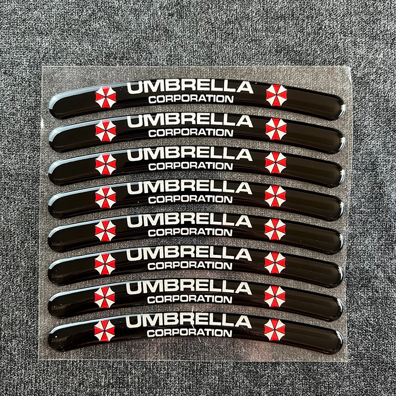 1 Set für UMBRELLA CORPORATION Motorrad Auto Räder Reflektierende 3D  Aufkleber Decals - AliExpress