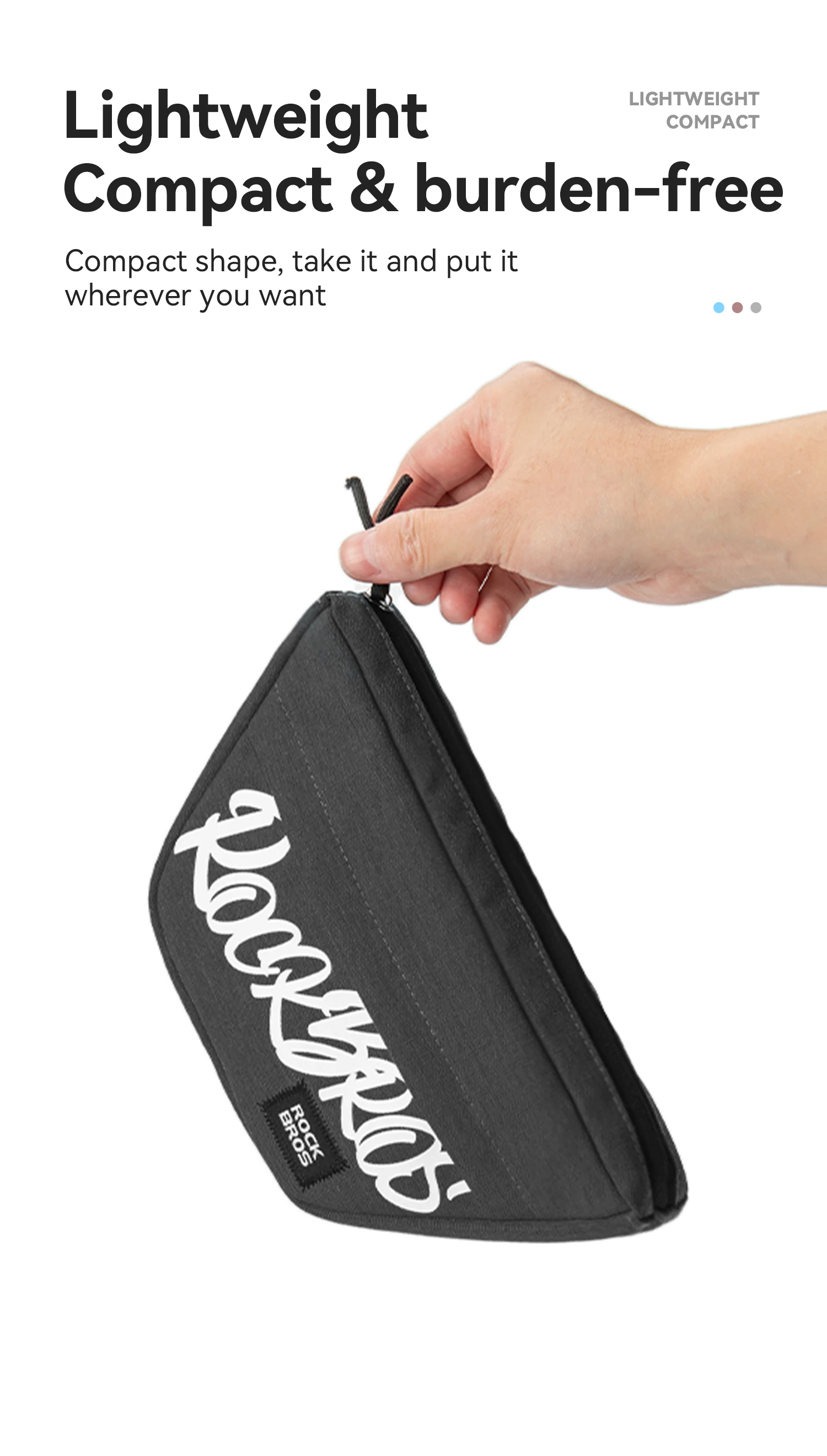 Ansicht der vorderen Lenkertasche
