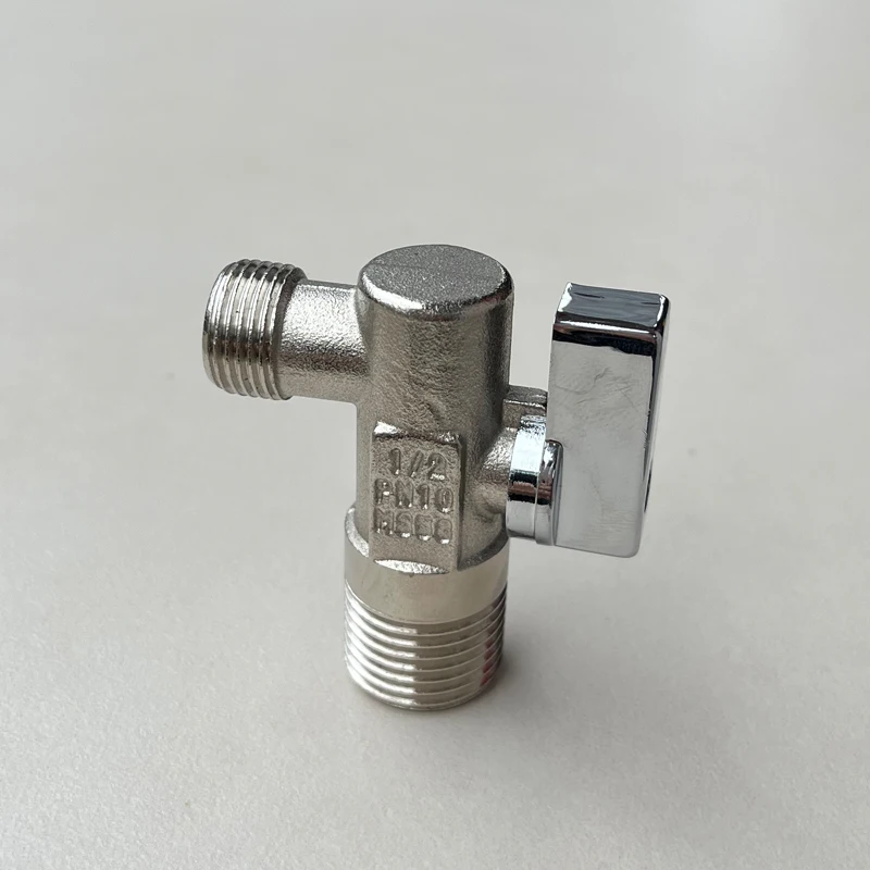 Concealed Water Tank Supply Angle Valve Switch 3/4 Copper Triangle Valve Ball Concealed Water Tank Variable Diameter Joint