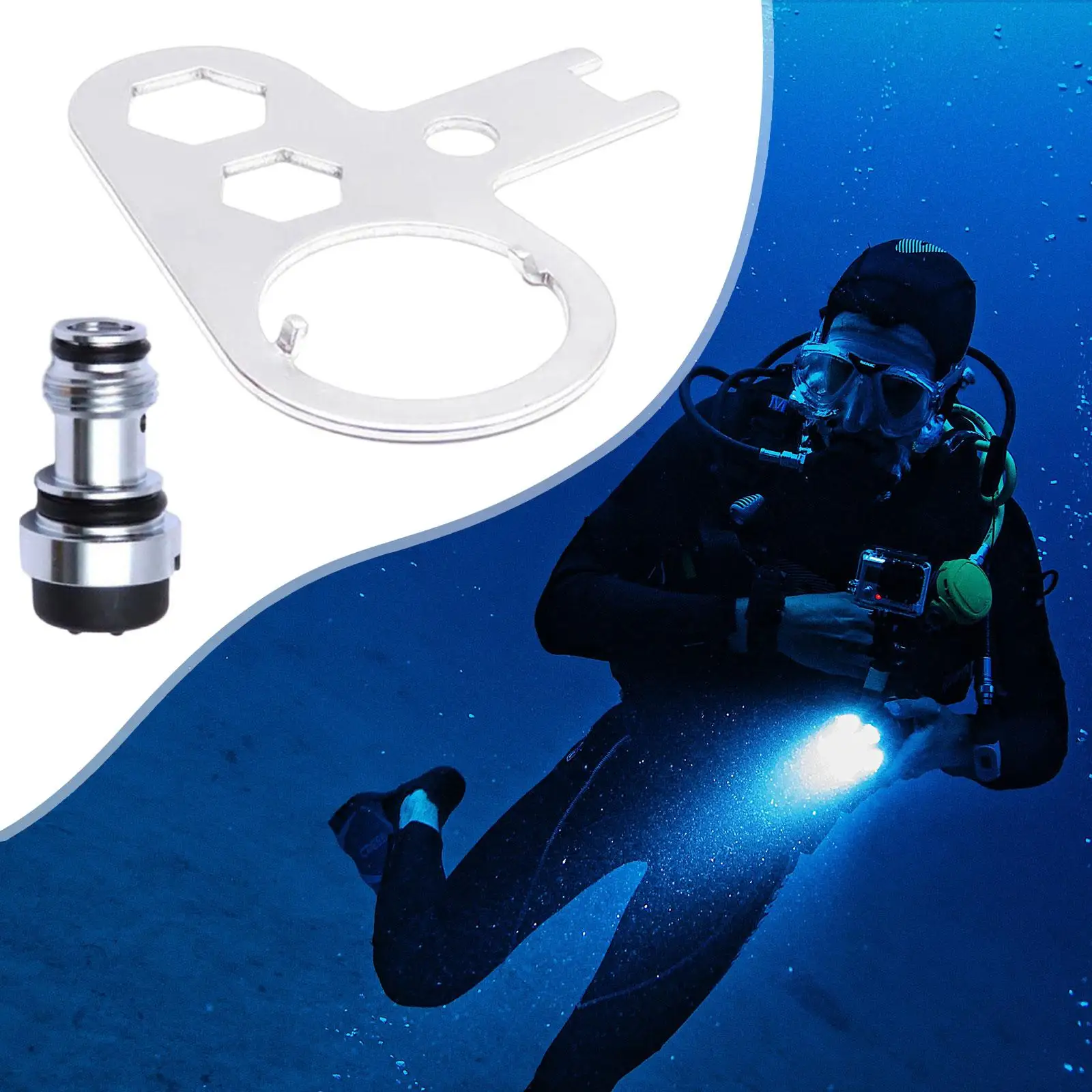 

Инструмент для снятия клапана с подводного плавания, инструмент для облегчения установки и обслуживания с сердечником клапана типа BCD K, Прочный инструмент для замены и ремонта