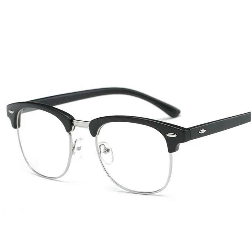 

Vintage Business Myopia Glasses Men Women Rice Nail Full Frame Prescription Myopic Glasses Metal Eyewear Spectacles 0 To -6.0