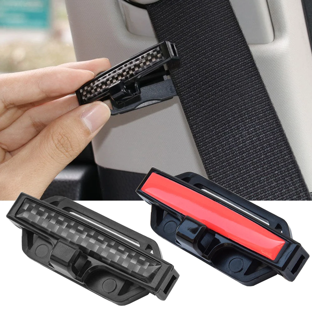 2pcs Universal Car Seatbelt Decorative Clip Car Seat Belt Limiter Retainer Safety Belt Stopper Auto Interior Accessories