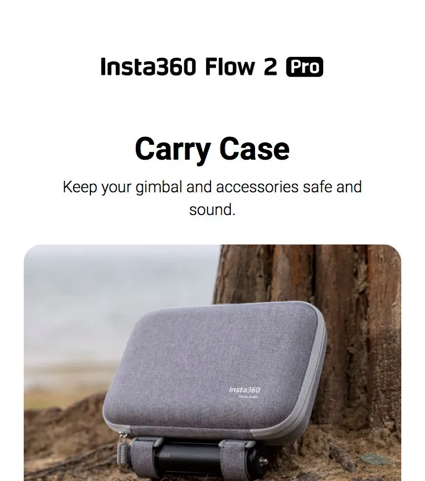 Insta360 Flow 2 Pro, accesorios originales, soporte magnético para teléfono, foco, paquete trasero, funda de transporte,