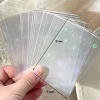 Sharkbang 50pcs/Lot Holo Card Sleeves 61x91mm 20C Fireworks PP Kpop Holder For Postcards Films Game Cards Photocard Protector 1