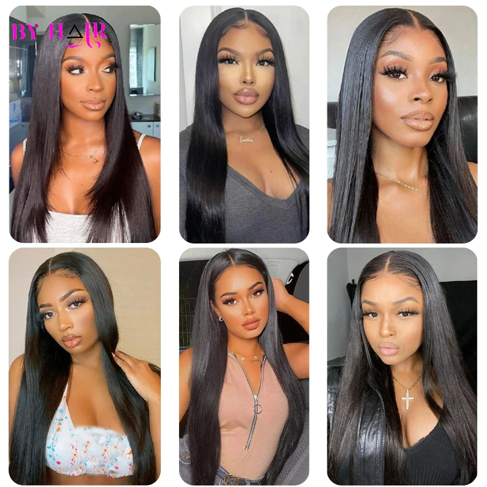 Straight 2x6 4x4 5x5 6x6 Lace Closure Human Hair Transparent Lace 13x4 Lace Frontal Human Hair Ear to Ear Frontal Extensions 6