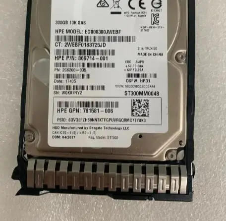 For 872475 B21 872735 001 300G 10K SAS 12G 2 5 inch server hard disk