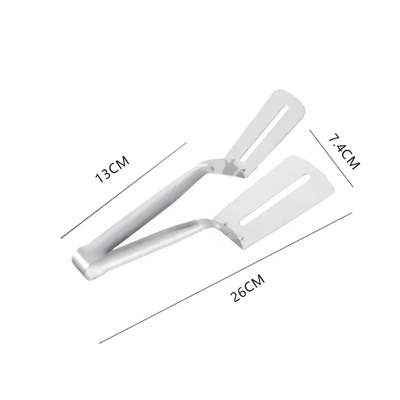 

Food Beefsteak 1/2pcs Kitchen Cooking Tong Steel Spatula Clips Gadgets Tongs Flipping Multifunctional Clip Steak Stainless