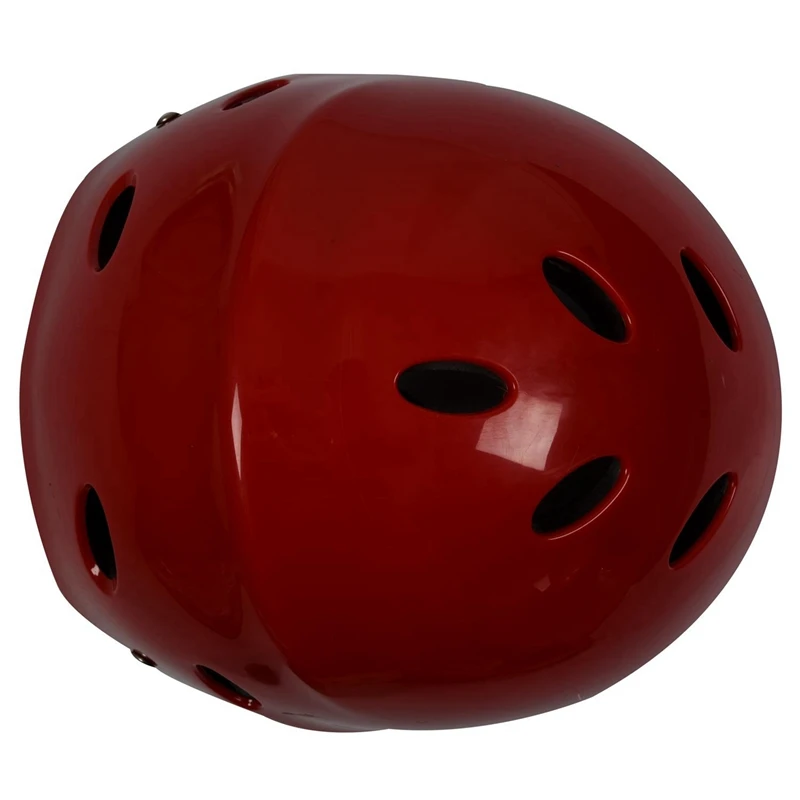 ウォータースポーツ用安全ヘルメットカヤックカヌーサーフパドルボード赤11穴呼吸器