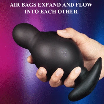 Huge Inflatable Anal Expansion Beads Dildo Vibrating Butt Plug Sex Toys Wireless Remote Control Male Prostate Massager Vibrator 3