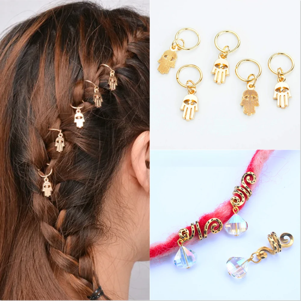510pcs Silver Metal Hair Rings Braids Dreadlocks Bead Diy Braiders