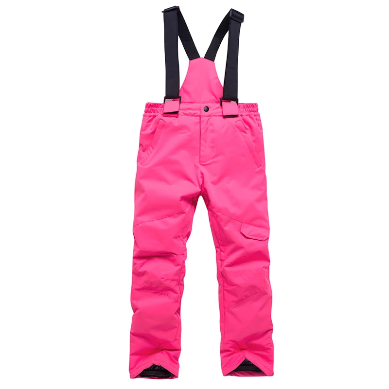 Skiing Pants, Snowboarding Trousers for Children, Snow Bibs, Waterproof, Thermal Belt, Ski Pant for Girl and Boy, Winter