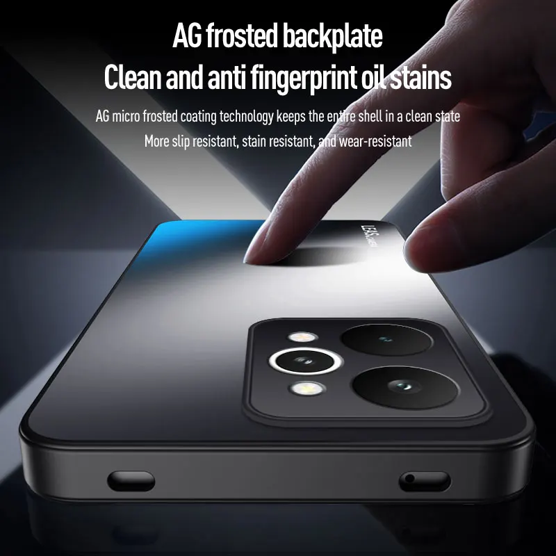 Shockproof Matte Frosted Hard Bumper Case - Elegant and Durable Back Cover