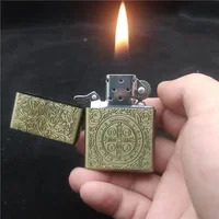 ZORRO versized Kerosene Lighter Metal Personality Constantine Creative Heavy Armor  Gift box 1