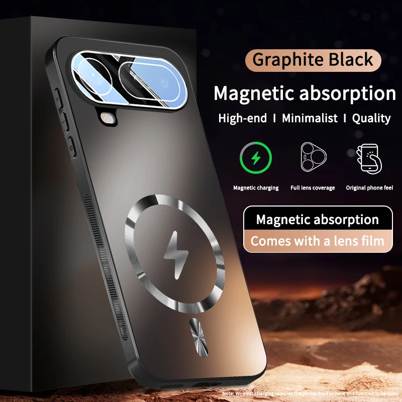 Premium Magnetic Charging Shockproof Air Case with Full Lens Protection