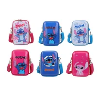 Disney Lilo&Stitch Kids bag Cartoon Mickey Minnie Diagonal Cross bag Fashion Accessory bag Bag Boy Girl Kindergarten Coin Bag 5