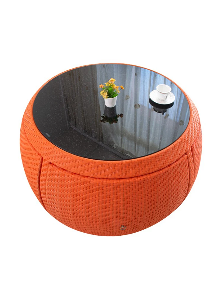 

Outdoor Table and Chair Combination Simplicity Vine Weaving Creative Outdoor Courtyard Garden Leisure Waterproof Furniture