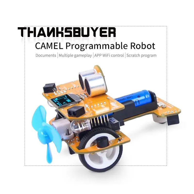 

XIAOR GEEK Camel F.1 Programmable Robot Plane-Shaped Robot Car with OLED Screen Infrared/Wifi Version/