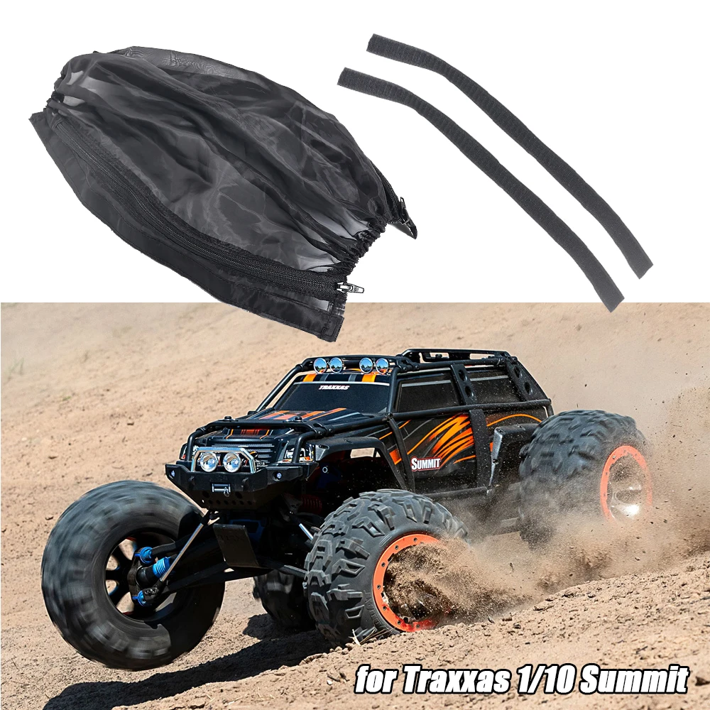 1/10 RC 몬스터 트럭 섀시 더스트 커버 E-Revo Summit ARRMA Big Rock Senton 용 방수 스플래시 나일론 보호 네트