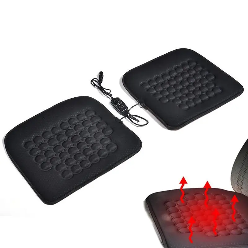 

12V Car Heated Seats Portable Car Seat Heating Pads Reusable Electric Seat Heater Multipurpose Winter Pad Cushions Car Supplies