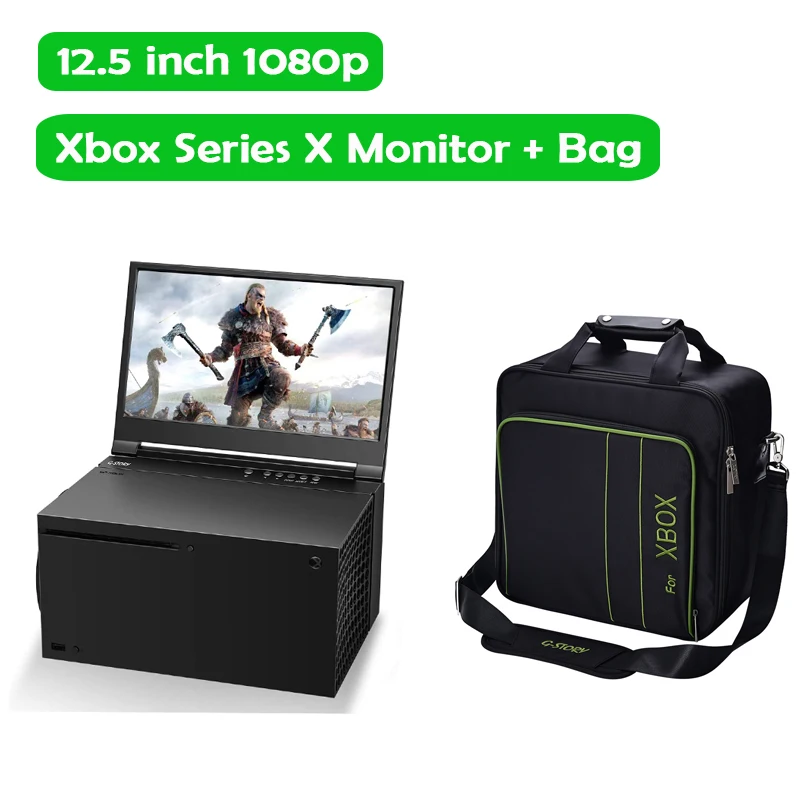  G-STORY Monitor portátil de 12.5 pulgadas, monitor de juegos  1080P IPS para Xbox Series S (no incluido) con dos HDMI, HDR, Freesync,  modo de juego, monitor de viaje para Xbox Series