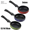 12cm/14cm/16cm Mini Frying Pan Non-Stick Steel Frypan Pot Saucepan For Cookware Kitchen Cookware Fry Eggs Tools Frying Pan 2