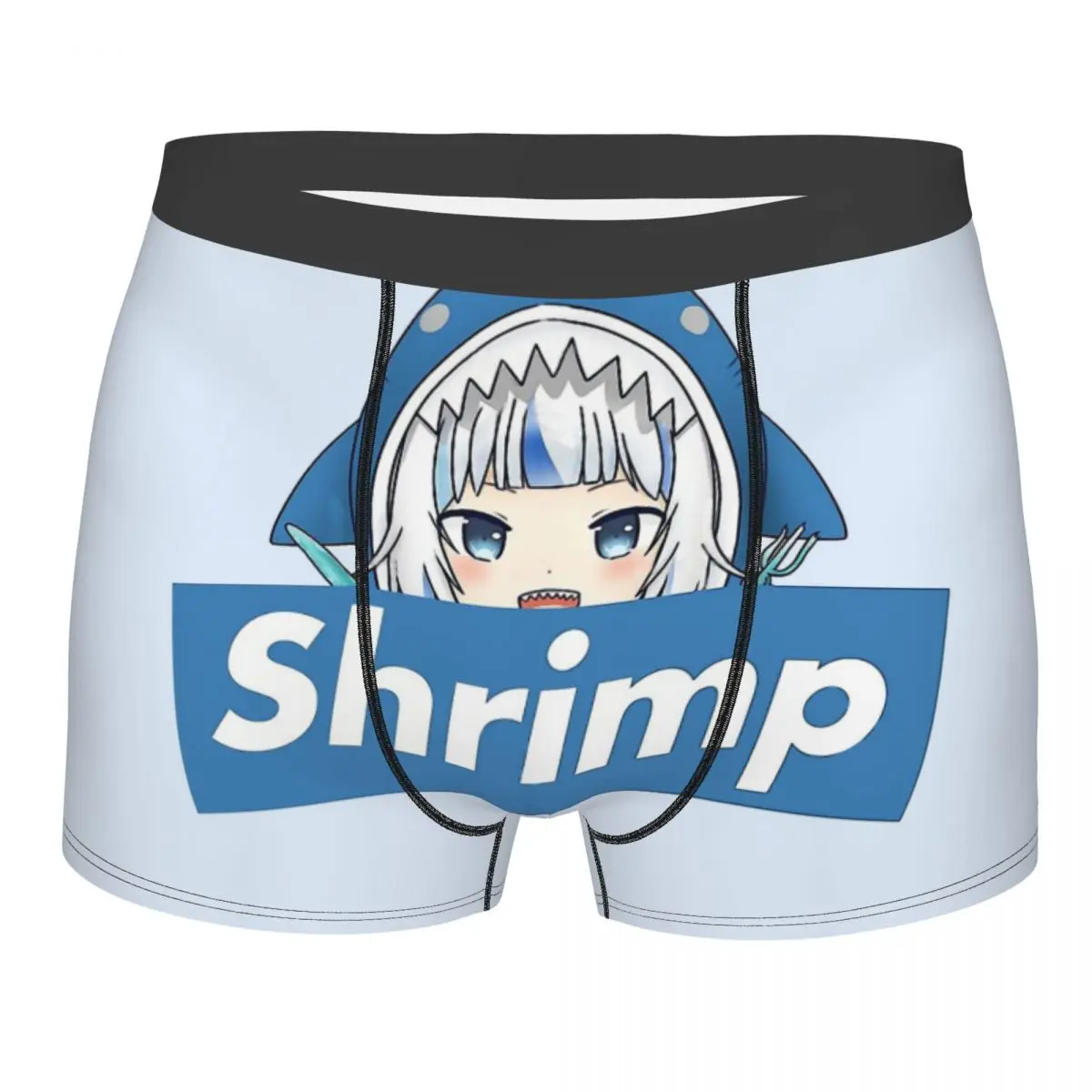 

Hololive Gawr Gura Peeker Shrimp Vtuber Underpants Breathbale Panties Male Underwear Sexy Shorts Boxer Briefs