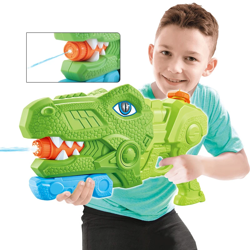 

New Outdoor Dinosaur Large-capacity Pull-out Porous Water Gun Summer Swimming Pool Beach Play Toy Chase Game XPY Children Gift
