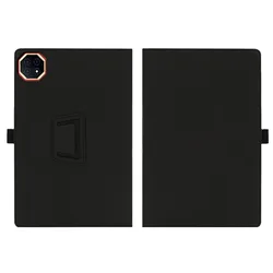 Premium PU Leather Tablet Cover with Stylus Pen Holder for T65 Plus 13.4inch (Black)