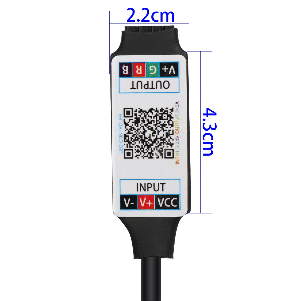 Mini Controlador RGB Bluetooth Inalámbrico para Tira LED (5V-24V) Sddf8763951d244eb8ee9f6ce6c21b7cdT