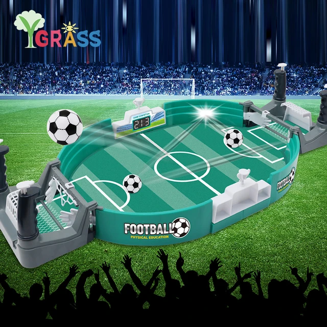 Mini jogo de futebol para adultos e crianças, mesa dupla batalha, tiroteio,  entretenimento familiar, festa - AliExpress