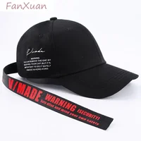 Y2K Baseball Cap for Men Women Long Strap Tail Kpop Hip hop Summer Cap Unisex Style Letters Print Trucker Hat 1