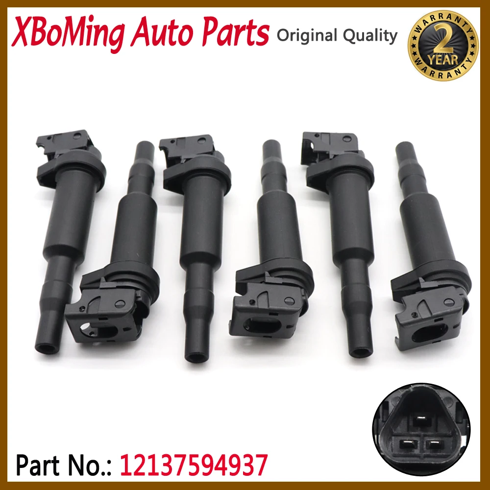 

Сменная Катушка зажигания для BMW 325I 325Ci 328I 330Ci 335I 525I X3 X5 M5 M6 Z4 12137594937 0221504470 12137562744