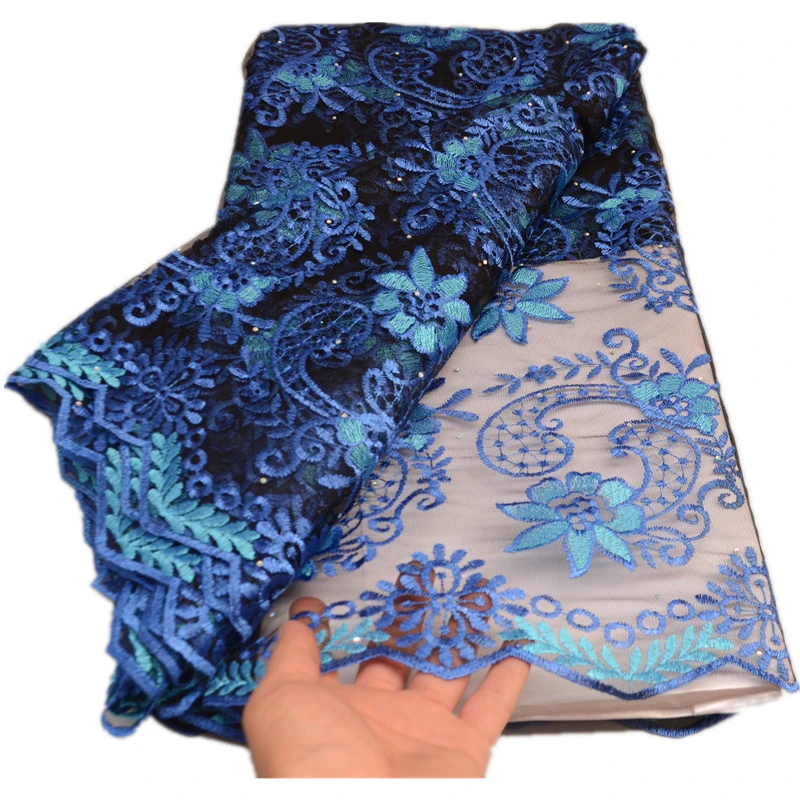 

African Lace Fabric High Quality French Mesh Lace Embroidered Tulle Fabric For Women Dress