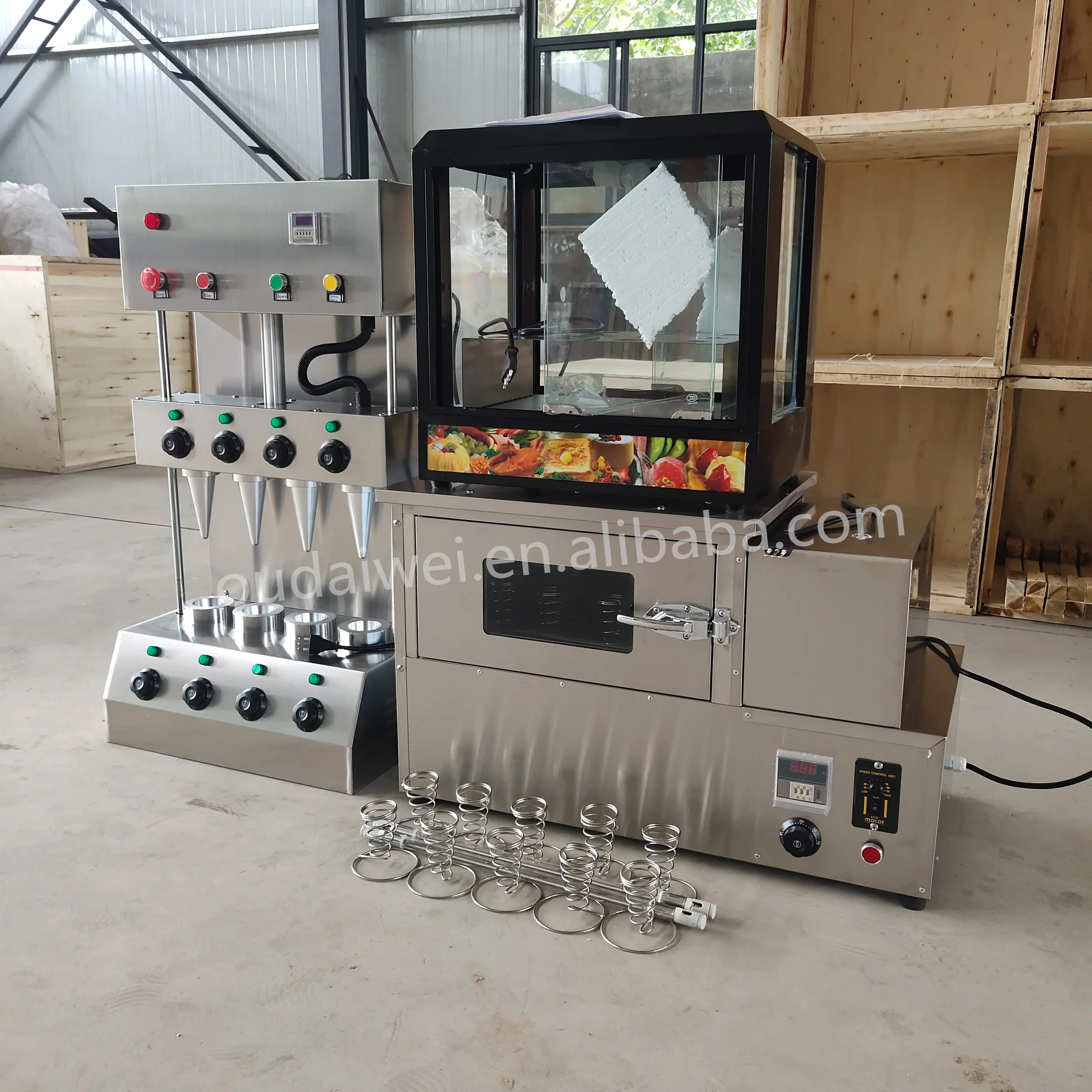 Cone Pizza Making Line Conical Pizza Making Forming Machine Automatic Cone Machine Snack