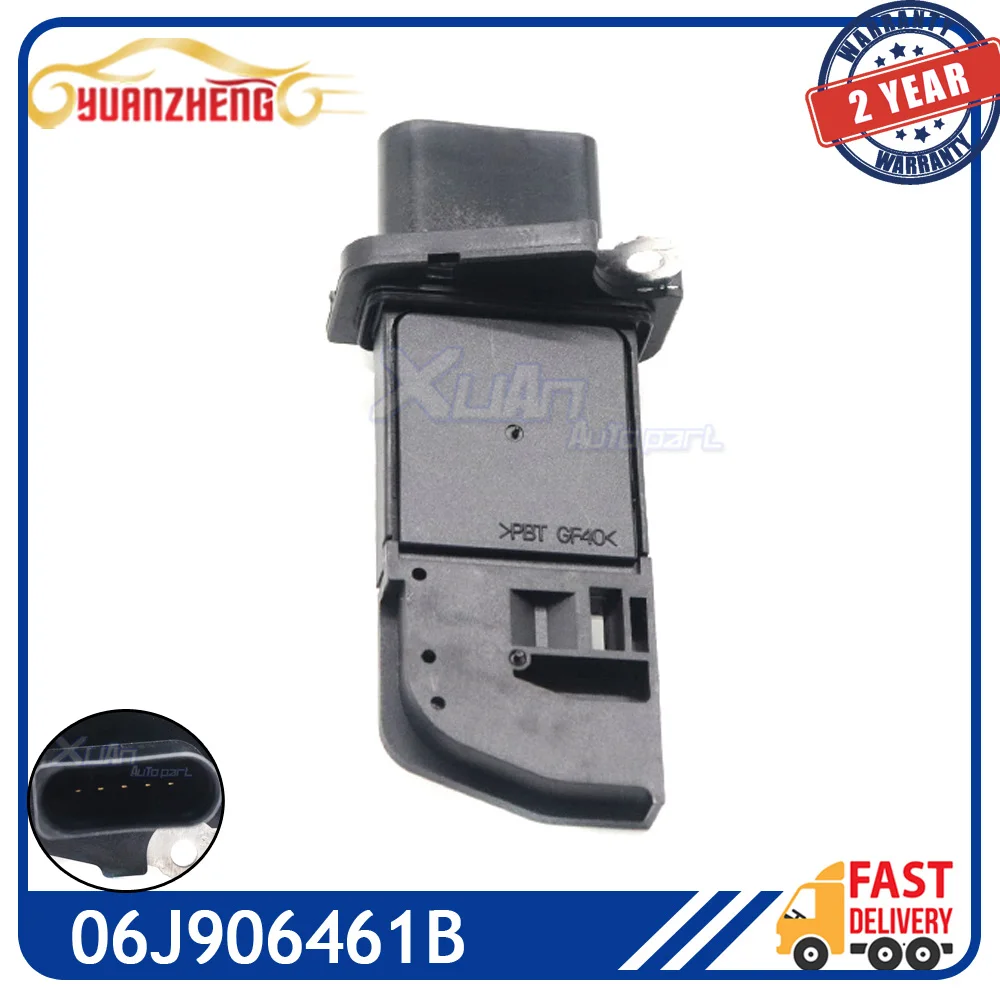 

Датчик массового расхода воздуха 06J906461B MAF для Volkswagen Beetle Eos CC Golf GTI 6 Passat 7 Tiguan Audi TT A3 Quattro 2,0 л