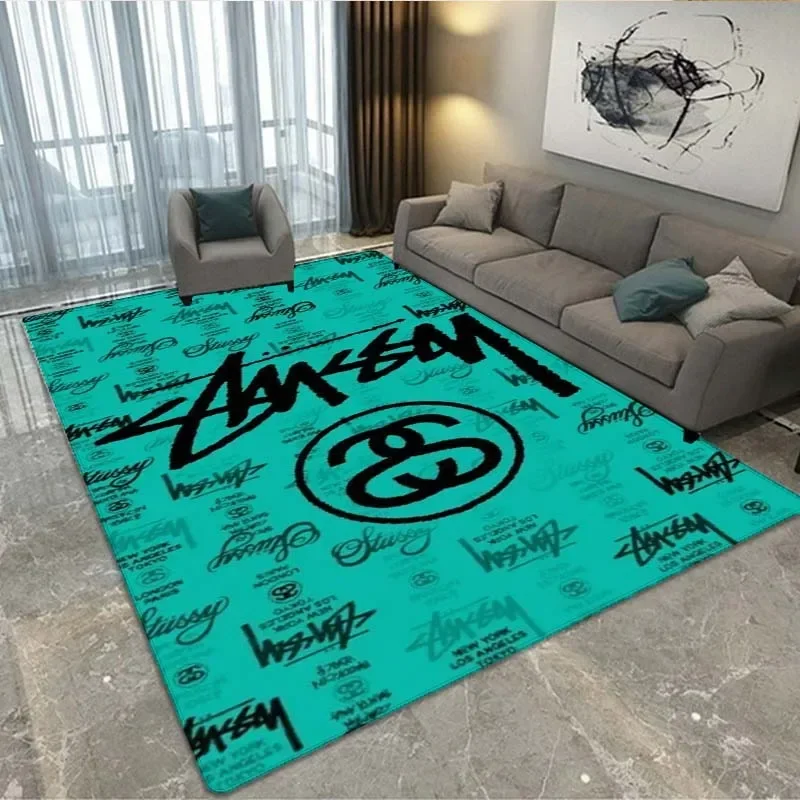 Tide Brand S-Stussy Logo Area Tappeto, Tappeto Per Soggiorno Camera Da Letto Divano Zerbino Decor, Gioco Per Bambini Tappetino Antiscivolo