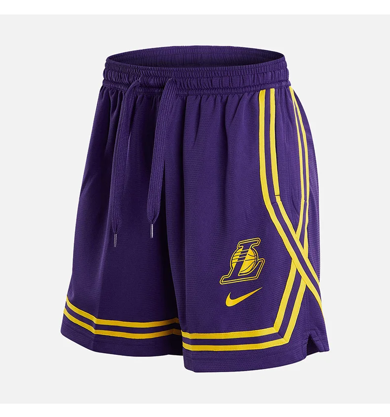 Nike Authentic Los Angeles Lakers Damen-Basketball-Sport-Shorts, atmungsaktiv, DR2369-504 – Detail 3
