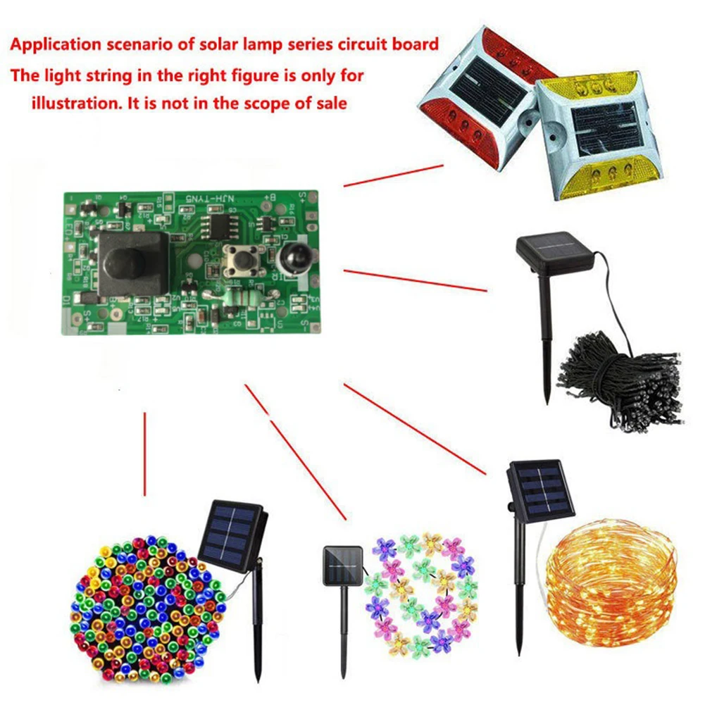 3.7V 부스트 24V 31V 태양광 램프 스트링 제어 보드(스위치 포함) 태양광 가로등 제어판 태양광 조명 컨트롤러 모듈