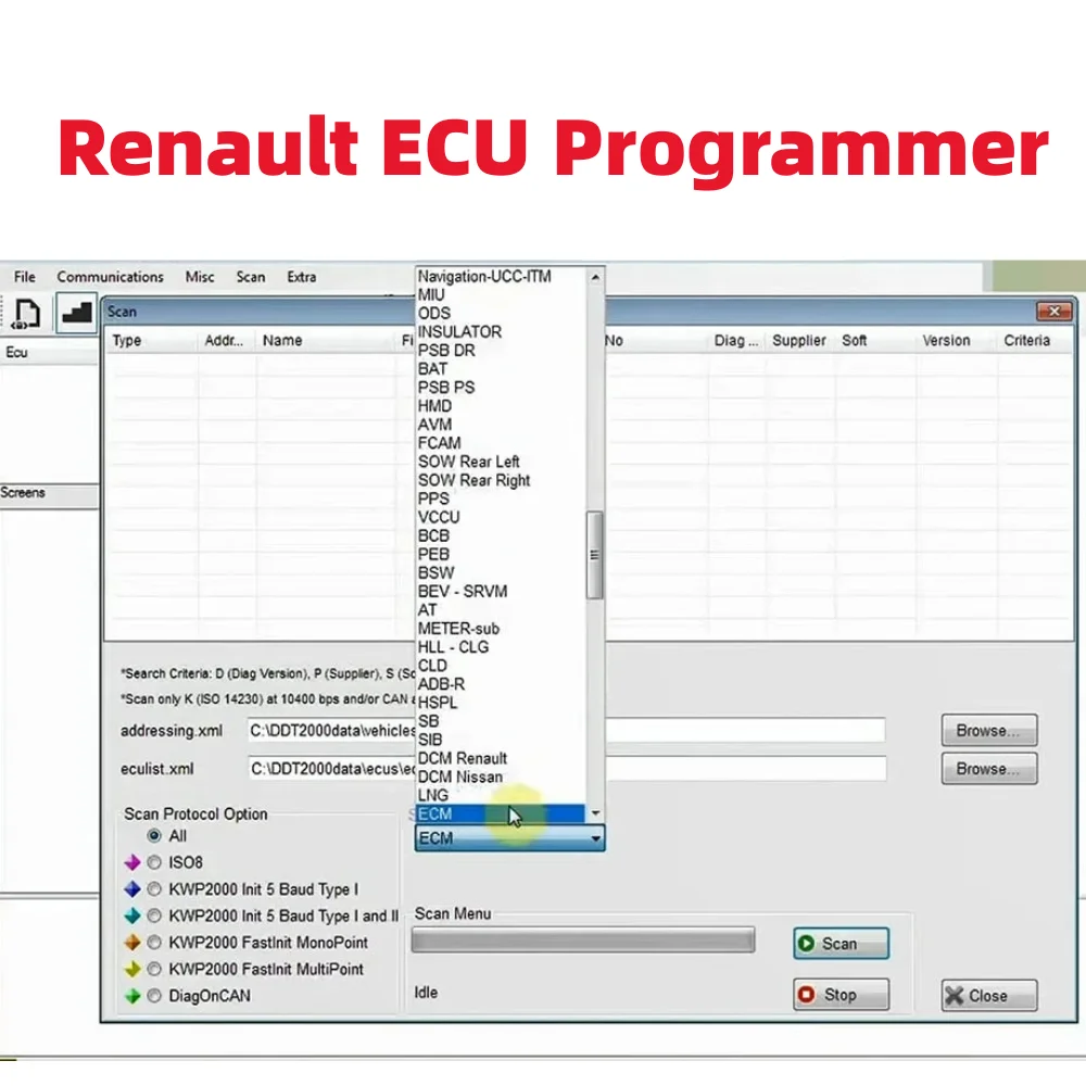 Renolink V1.99 V1.98 OBD2 Diagnostic Interface For Renault D-acia ECU Programmer Resetting Key Coding UCH Match Dashboard Tool